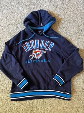UNK Oklahoma City Thunder Navy Pullover Hoodie - NBA Licensed